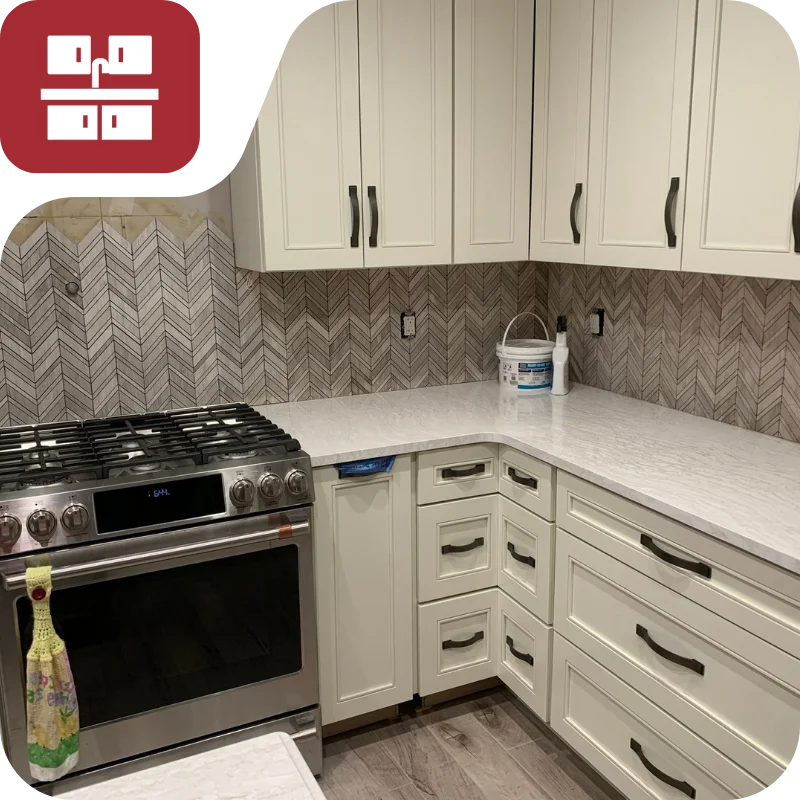 Remodeled kitchen by Edges Unlimited
